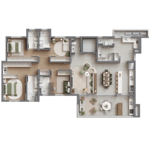 Planta 188m²