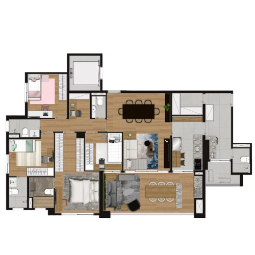 Planta 152m²