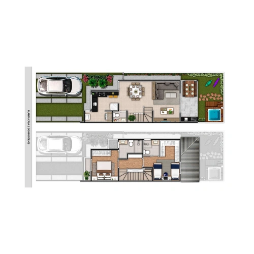 Planta 83m²
