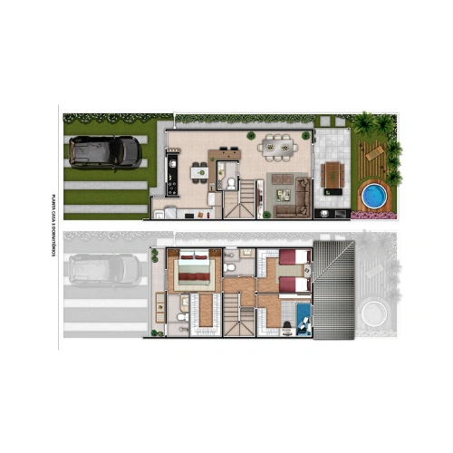 Planta 132m²