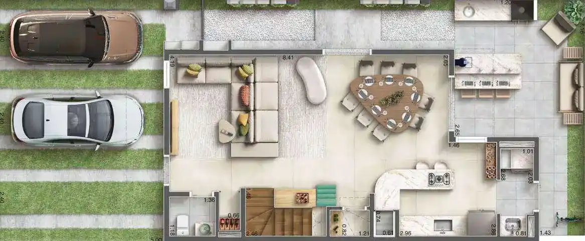 Planta Térreo 178m²